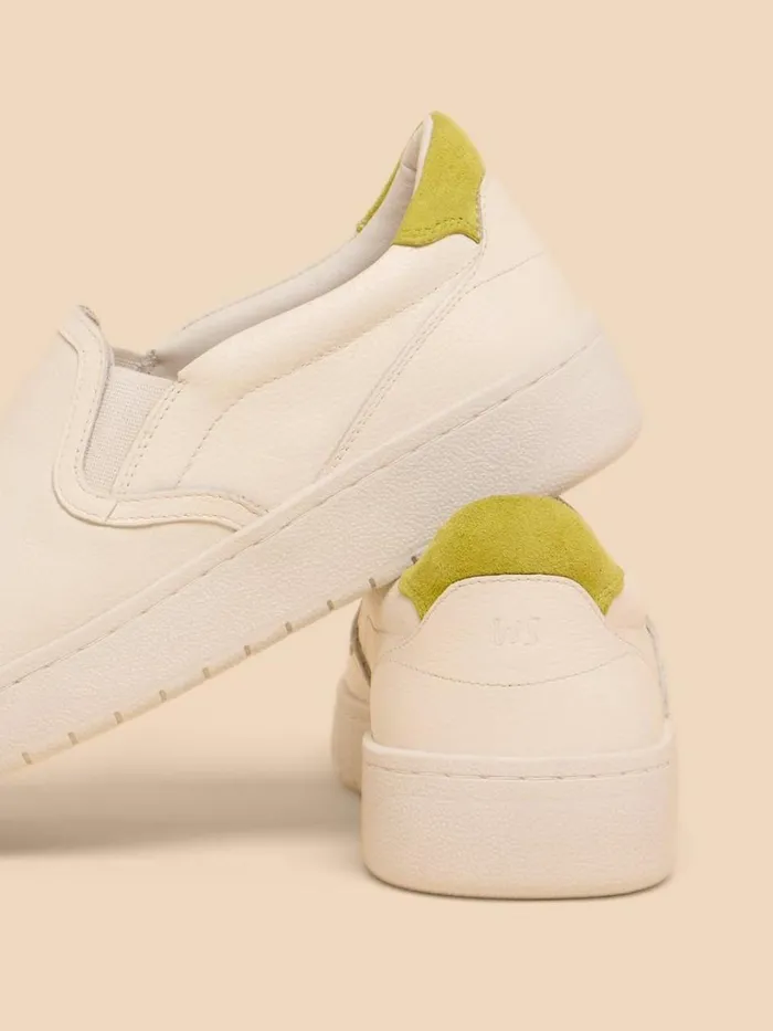 Women TRAINERS White Stuff Primrose Leather Slip On Brilliant White Women TRAINERS White Stuff Primrose Leather Slip On Brilliant White