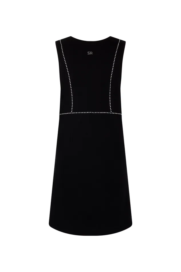 Women Trompe L039oeil Sleeveless Dress Black Black Sonia Rykiel Short Dresses