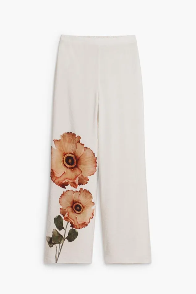 Women Trousers Desigual Floral Pants