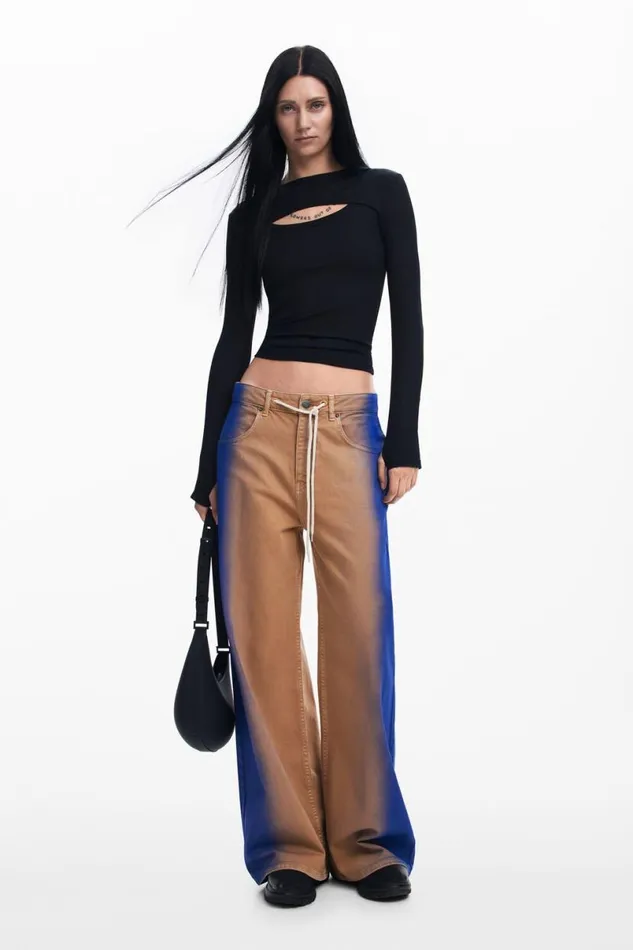 Women Trousers Desigual Maitrepierre Gradient Jeans