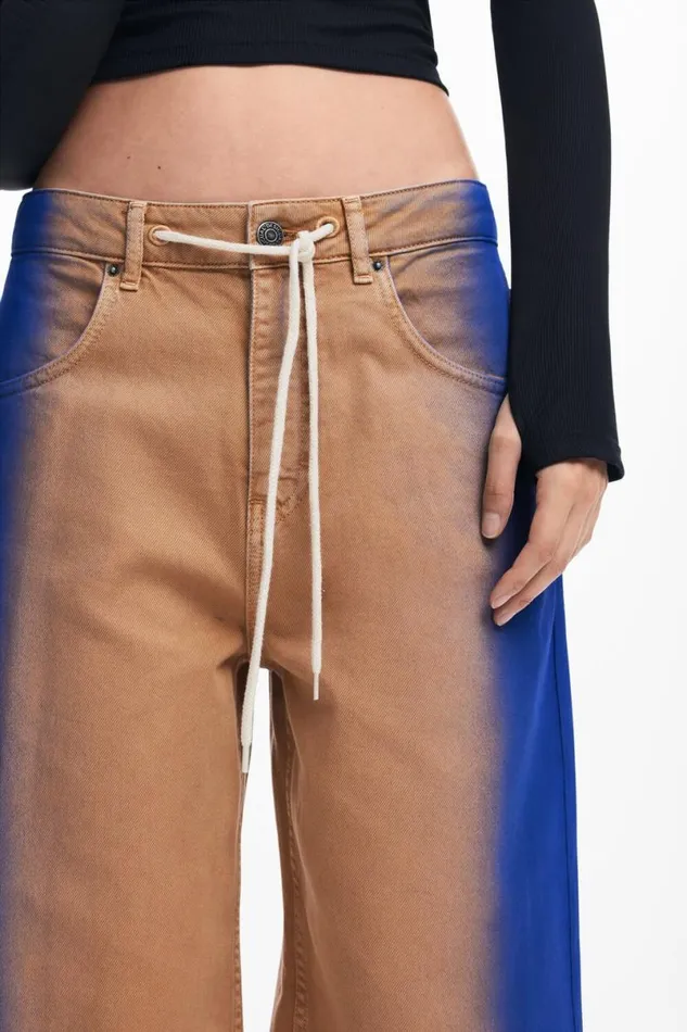 Women Trousers Desigual Maitrepierre Gradient Jeans