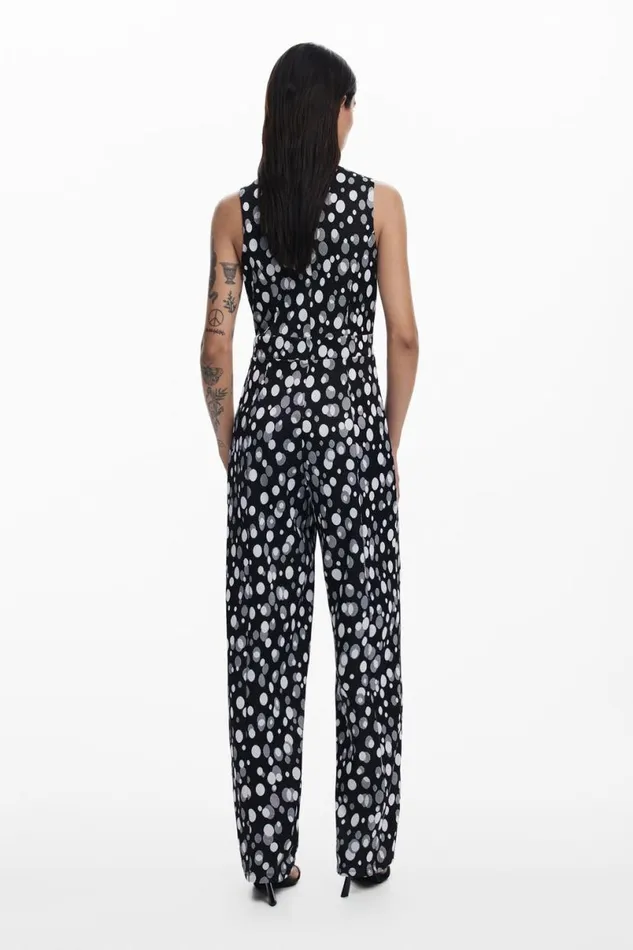 Women Trousers Desigual Polka Dot Jumpsuit
