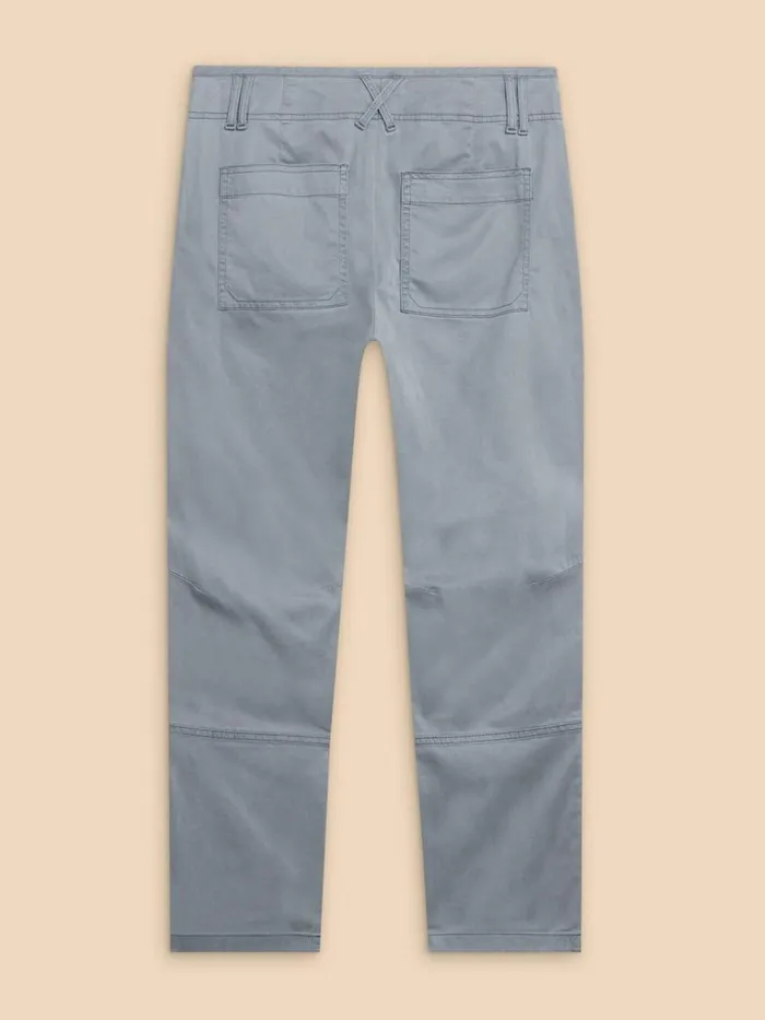 Women TROUSERS White Stuff Blaire Cotton Blend Trouser Mid Blue Women TROUSERS White Stuff Blaire Cotton Blend Trouser Mid Blue