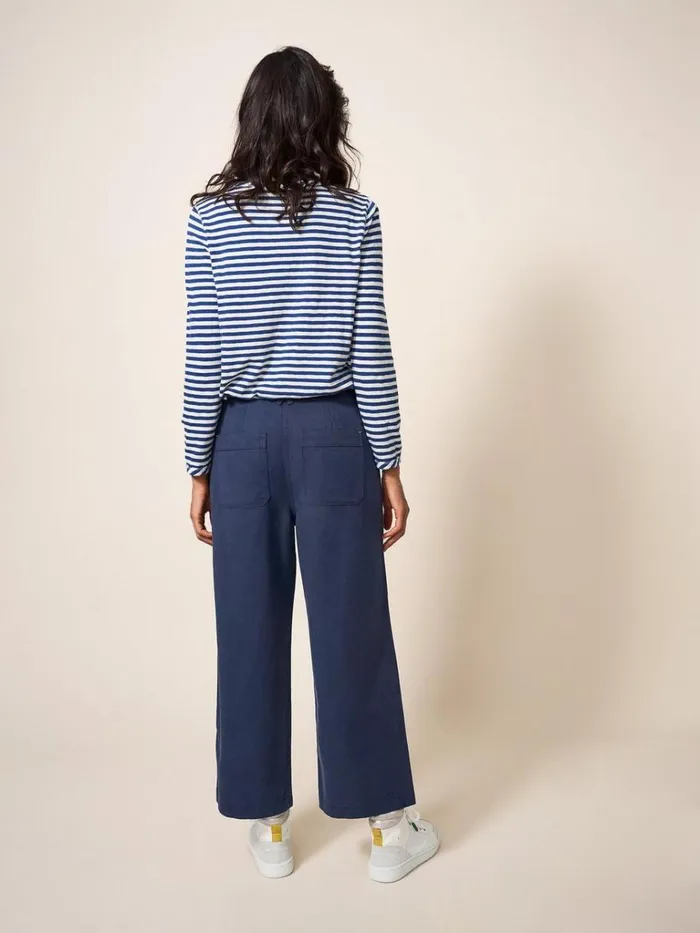 Women TROUSERS White Stuff Harper Wide Leg Trouser Dark Navy Women TROUSERS White Stuff Harper Wide Leg Trouser Dark Navy