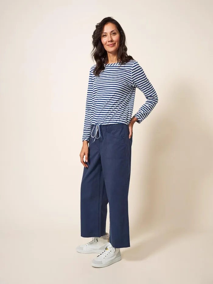 Women TROUSERS White Stuff Harper Wide Leg Trouser Dark Navy Women TROUSERS White Stuff Harper Wide Leg Trouser Dark Navy