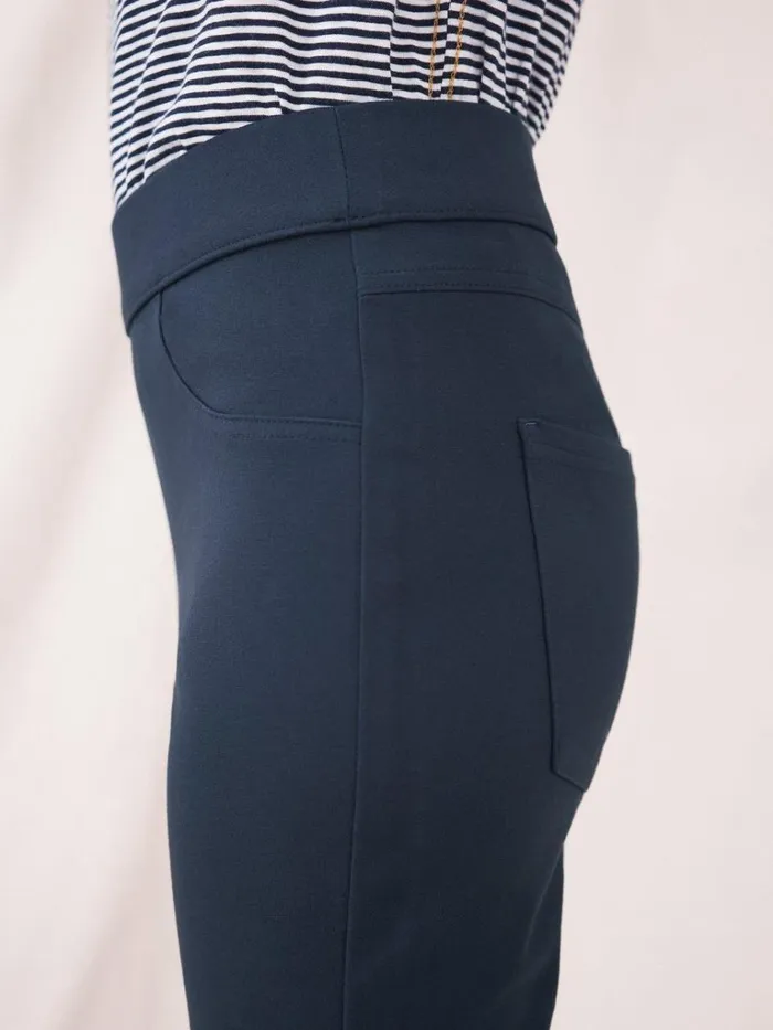 Women TROUSERS White Stuff Jodie Ponte Casual Jeggings Dark Navy