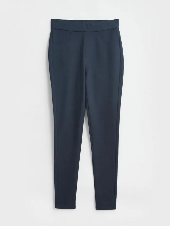 Women TROUSERS White Stuff Jodie Ponte Casual Jeggings Dark Navy