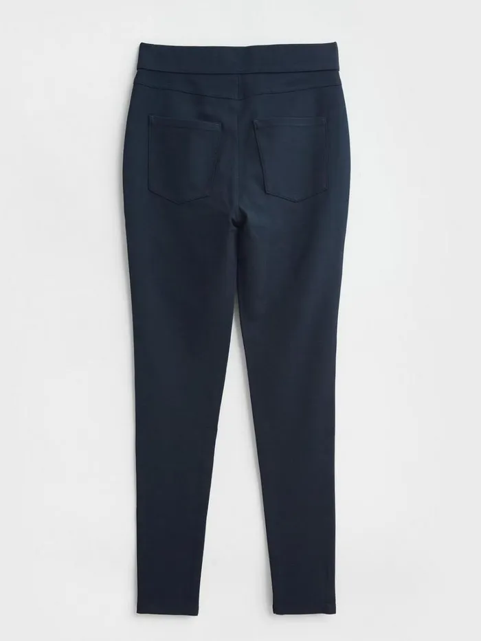 Women TROUSERS White Stuff Jodie Ponte Casual Jeggings Dark Navy