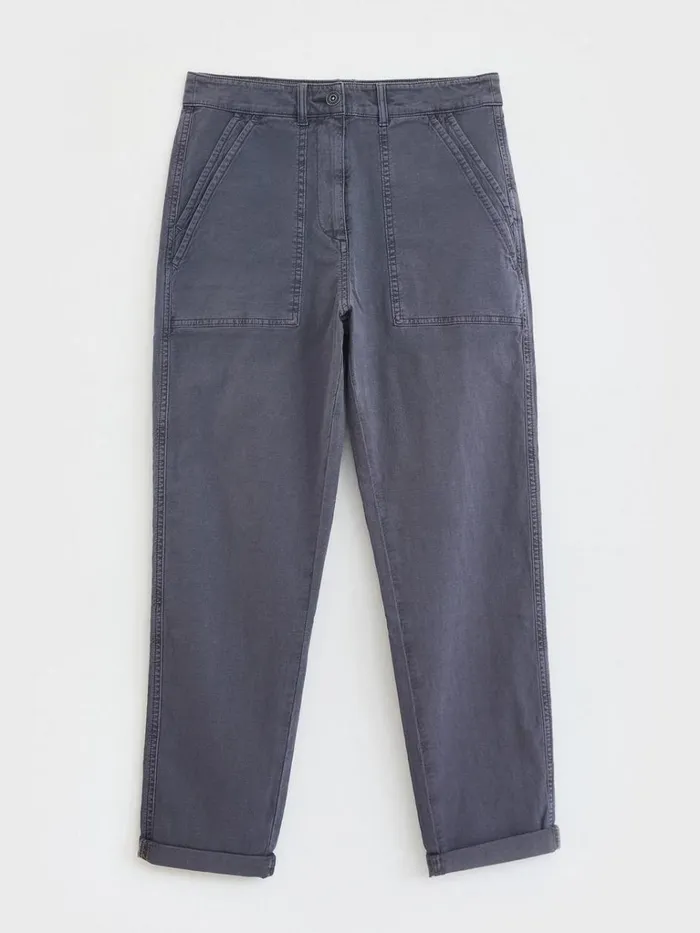 Women TROUSERS White Stuff Twister Chino Trousers Dark Purple Women TROUSERS White Stuff Twister Chino Trousers Dark Purple