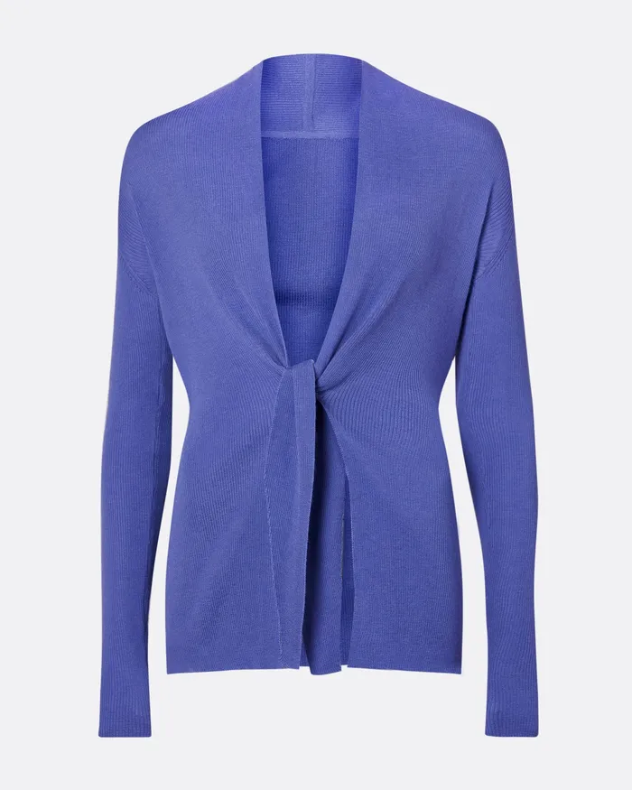 Women Uichama Anemone Blue Knit Cardigan Anemone Blue Knitwear Safiyaa