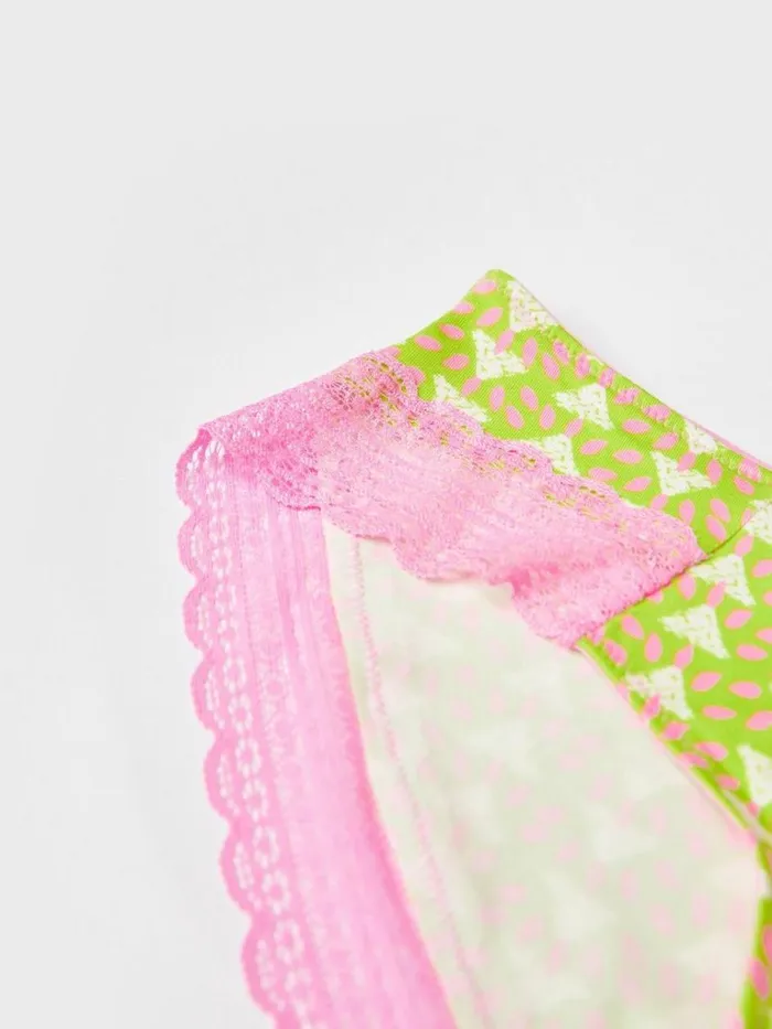 Women UNDERWEAR White Stuff Petal Shortie Green Multi