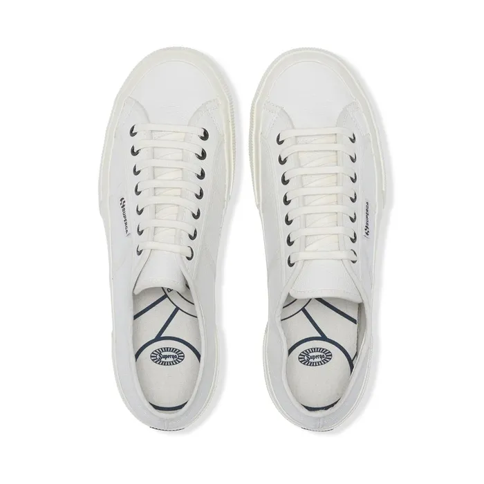 Women Unisex 2750 OG LEATHER Low Cut WHITEWHITE AVORIO Superga Low Cut