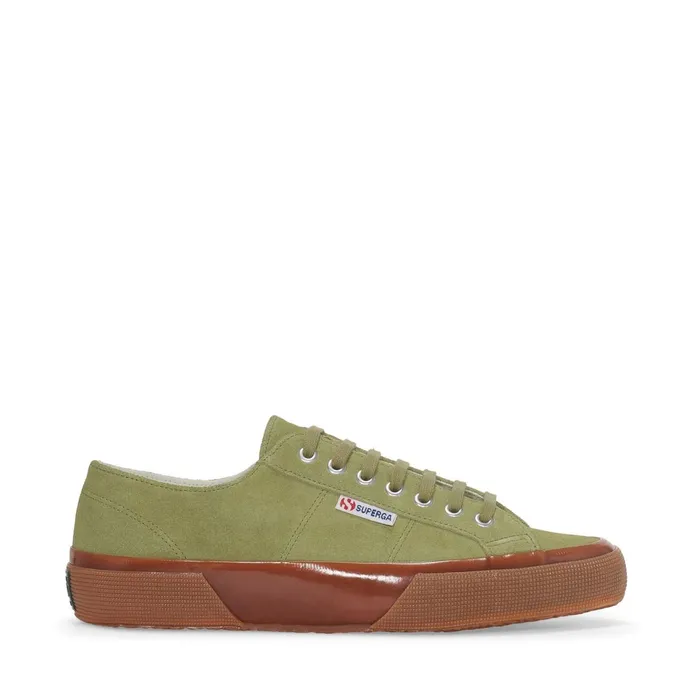 Women Unisex 2750 OG SUEDE Low Cut GREEN SAGEGUM Superga Low Cut