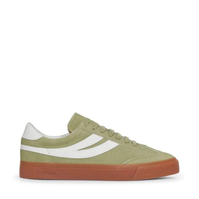 Women Unisex 4834 CLUB S SWALLOW SUEDE Low Cut GREEN SAGEGUM Superga Low Cut