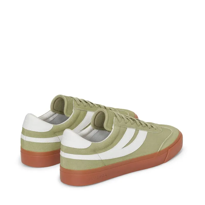 Women Unisex 4834 CLUB S SWALLOW SUEDE Low Cut GREEN SAGEGUM Superga Low Cut