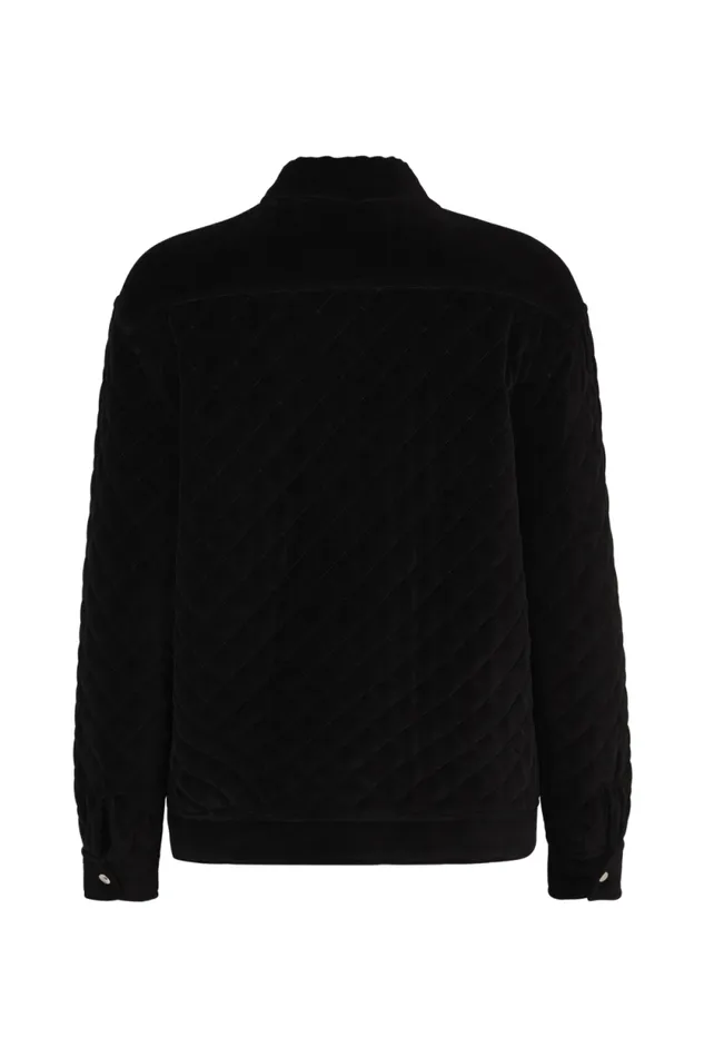 Women Velvet Quilted Jacket Black Black Sonia Rykiel Jackets