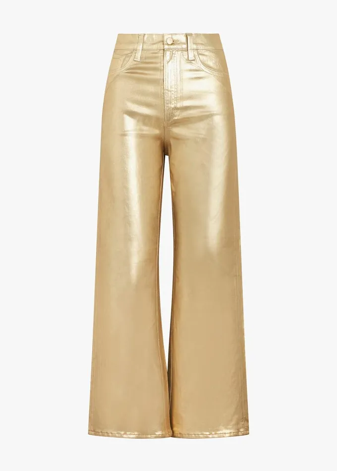 Women Wide Leg Joe039s Jeans THE MIA Gold Foil