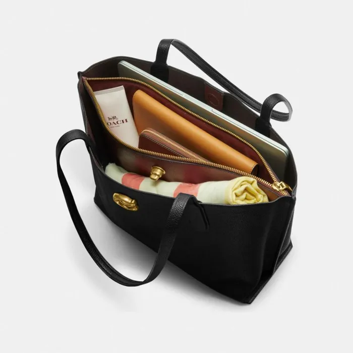 Women Willow Tote Silverblack Coach Totes and Carryalls Women Willow Tote Silverblack Coach Totes and Carryalls