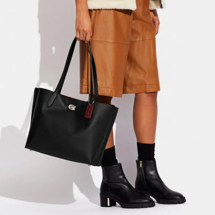 Women Willow Tote Silverblack Coach Totes and Carryalls Women Willow Tote Silverblack Coach Totes and Carryalls