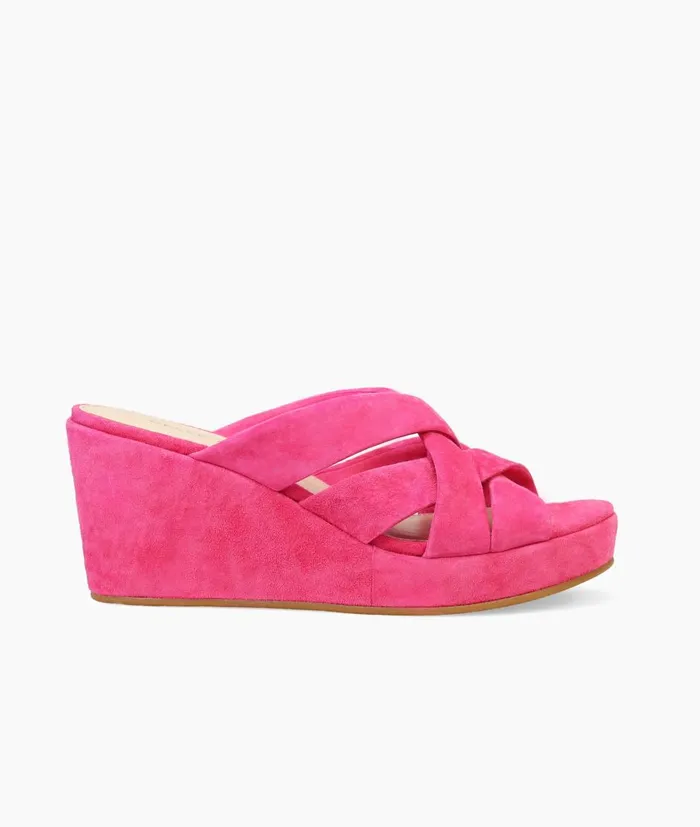 Women Wilona Wedge 8211 Pink Pelle Moda Wedges