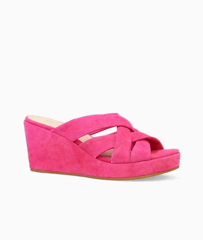 Women Wilona Wedge 8211 Pink Pelle Moda Wedges Women Wilona Wedge 8211 Pink Pelle Moda Wedges