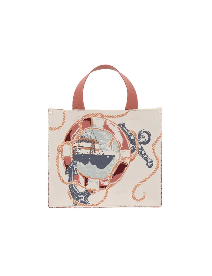 Women Zimmermann Bags Medium Jacquard Tote Nautical Map
