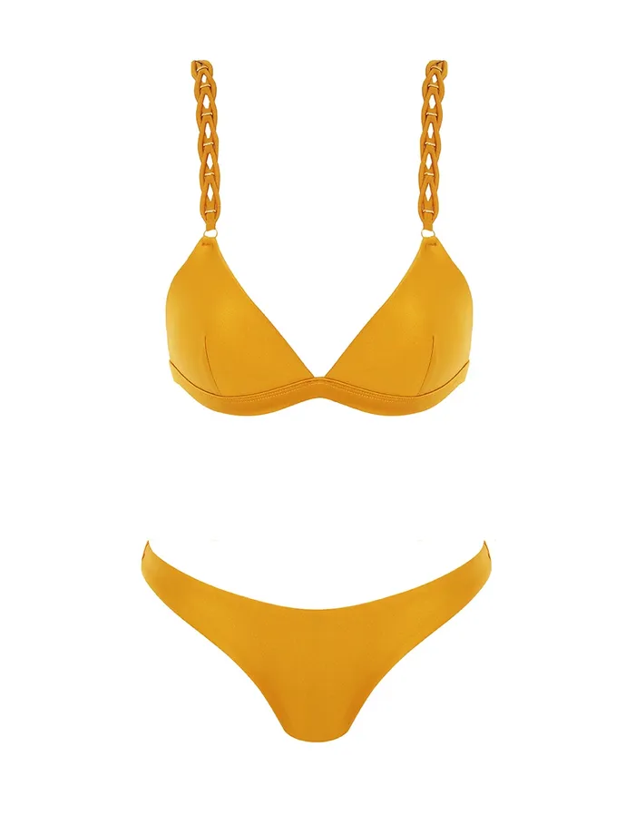 Women Zimmermann Bikinis Pop Braided Strap Bikini Honey