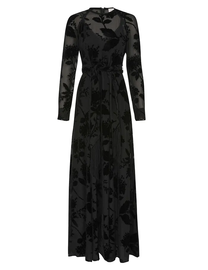 Women Zimmermann Clothing Burnout Sheath Dress Black