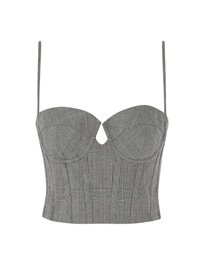 Women Zimmermann Clothing Crush Check Bustier Check