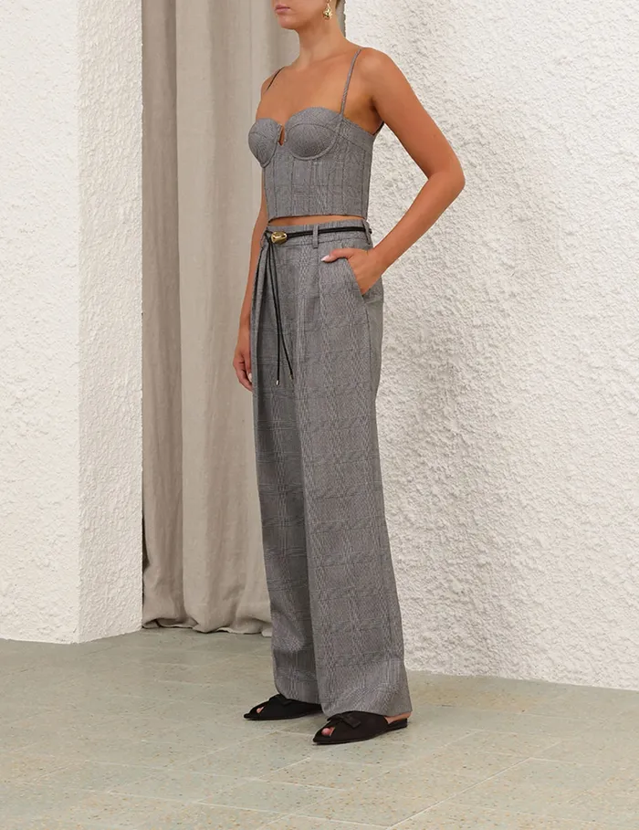 Women Zimmermann Clothing Crush Check Bustier Check