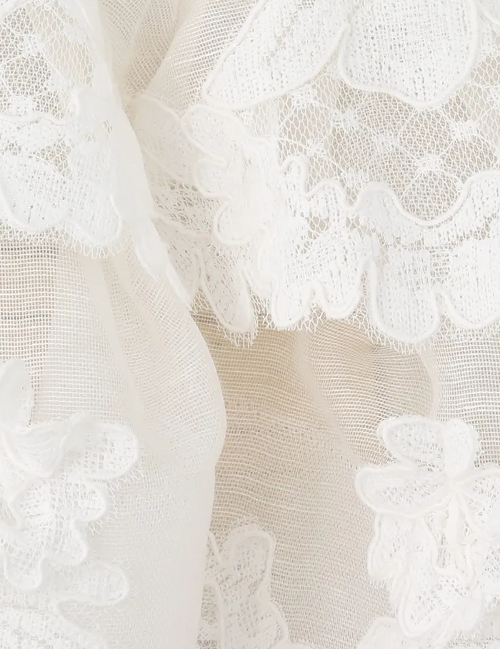 Women Zimmermann Clothing Crush Lace Motif Tiered Top Ivory