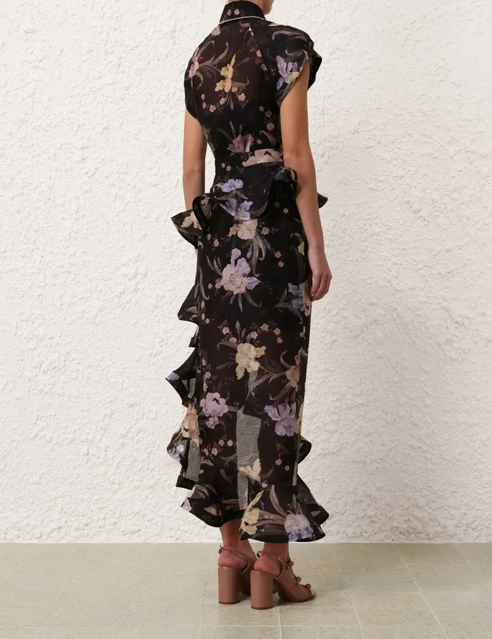 Women Zimmermann Clothing Eden Waterfall Skirt Iris Sherbet