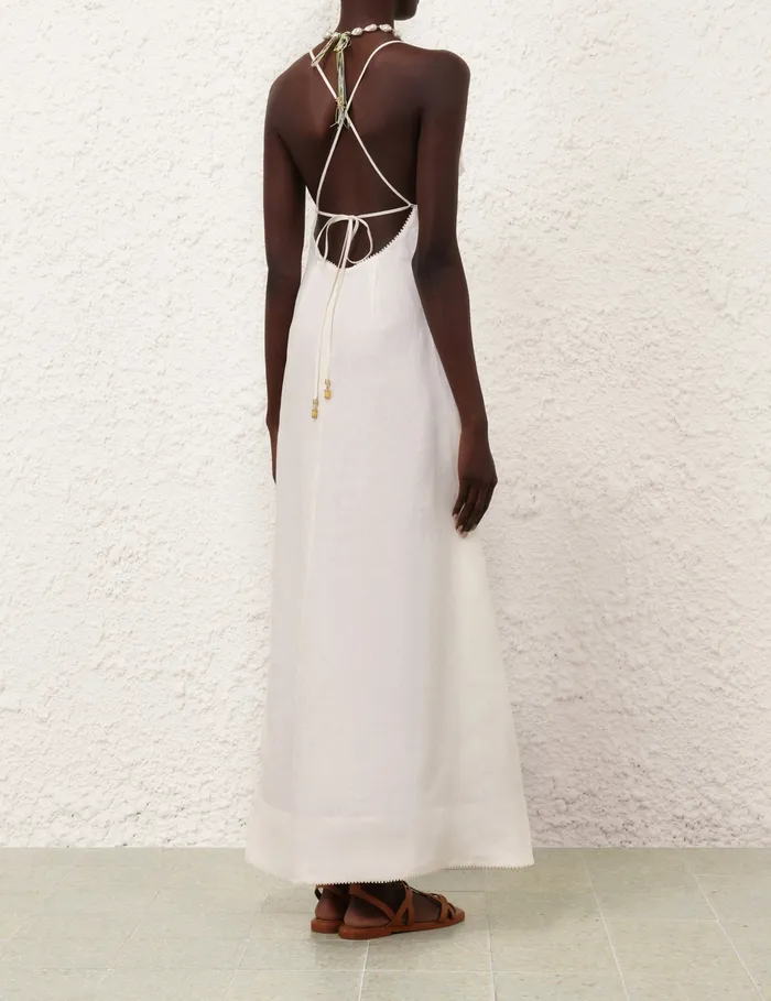 Women Zimmermann Clothing Everley Flower Maxi Dress Ivory