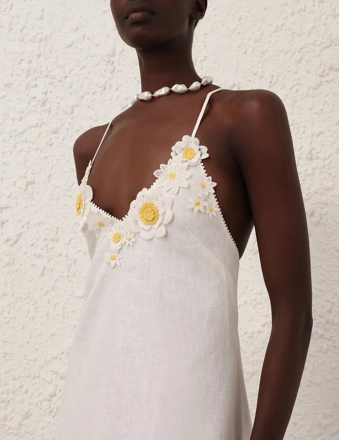 Women Zimmermann Clothing Everley Flower Maxi Dress Ivory