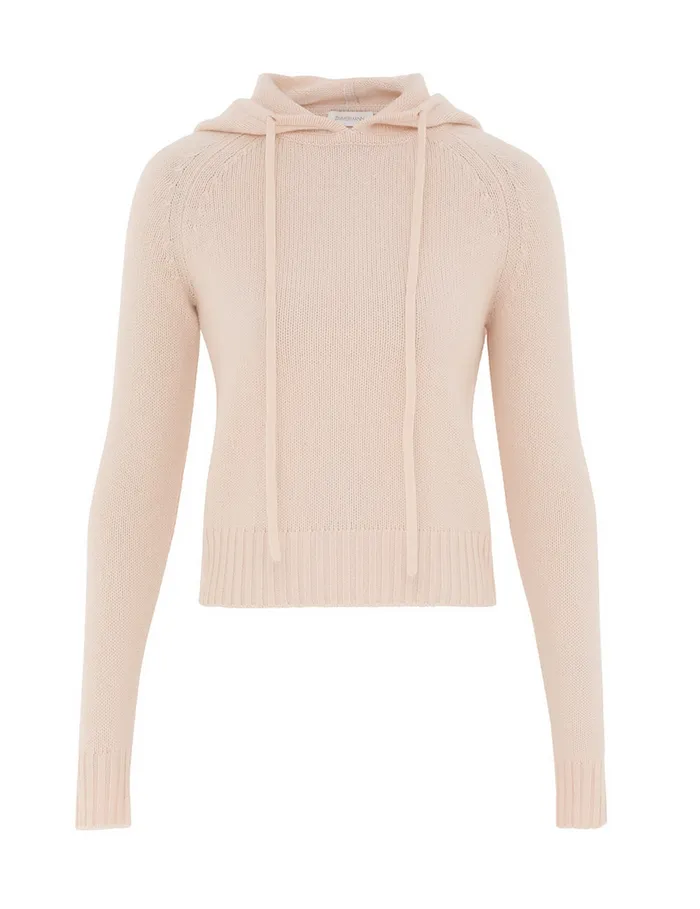 Women Zimmermann Clothing Hooded Sweater Macadamia