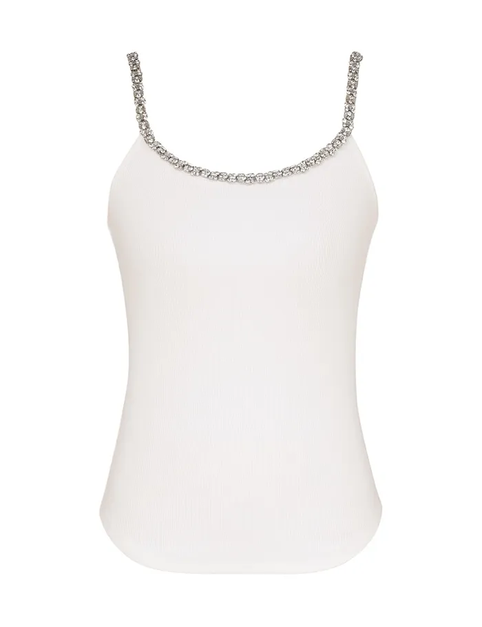 Women Zimmermann Clothing Illustration Embellished Tank Ivory