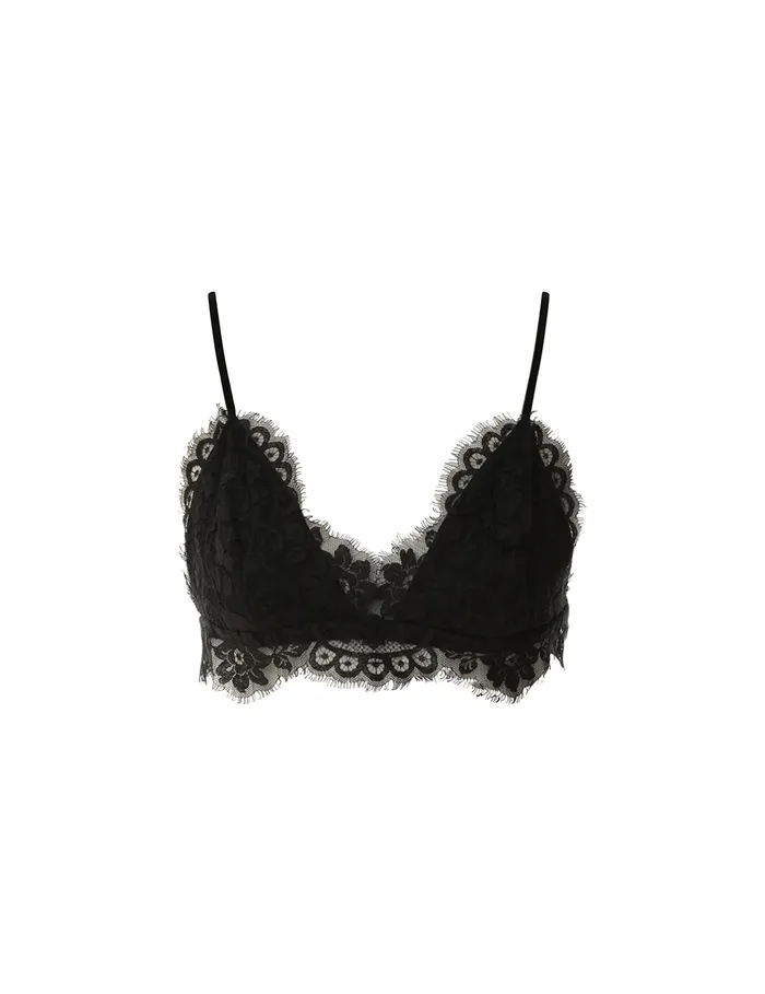 Women Zimmermann Clothing Illustration Lace Bralette Black