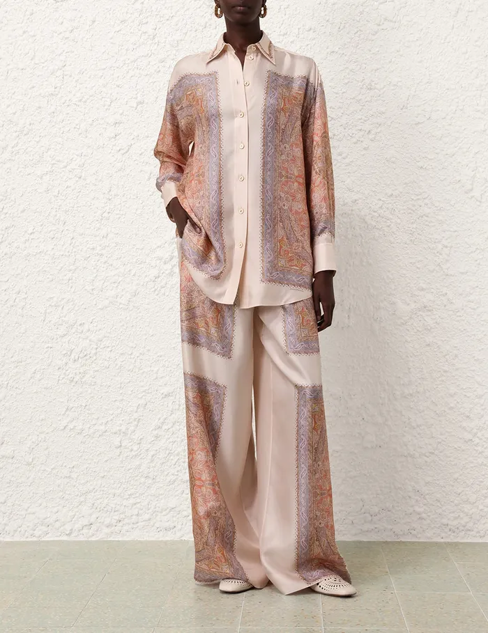 Women Zimmermann Clothing Illustration Track Pant Paisley Haze