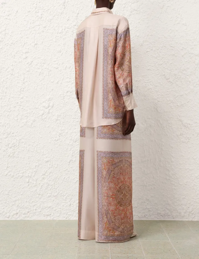 Women Zimmermann Clothing Illustration Track Pant Paisley Haze