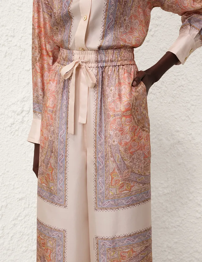 Women Zimmermann Clothing Illustration Track Pant Paisley Haze
