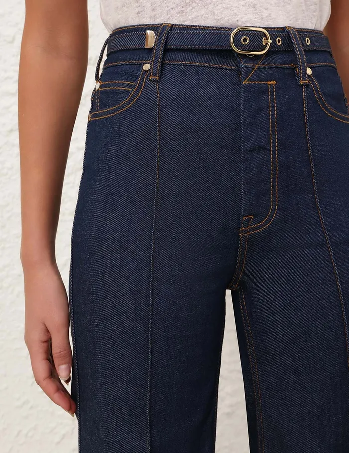 Women Zimmermann Clothing Illustration Wide Leg Jean Ink