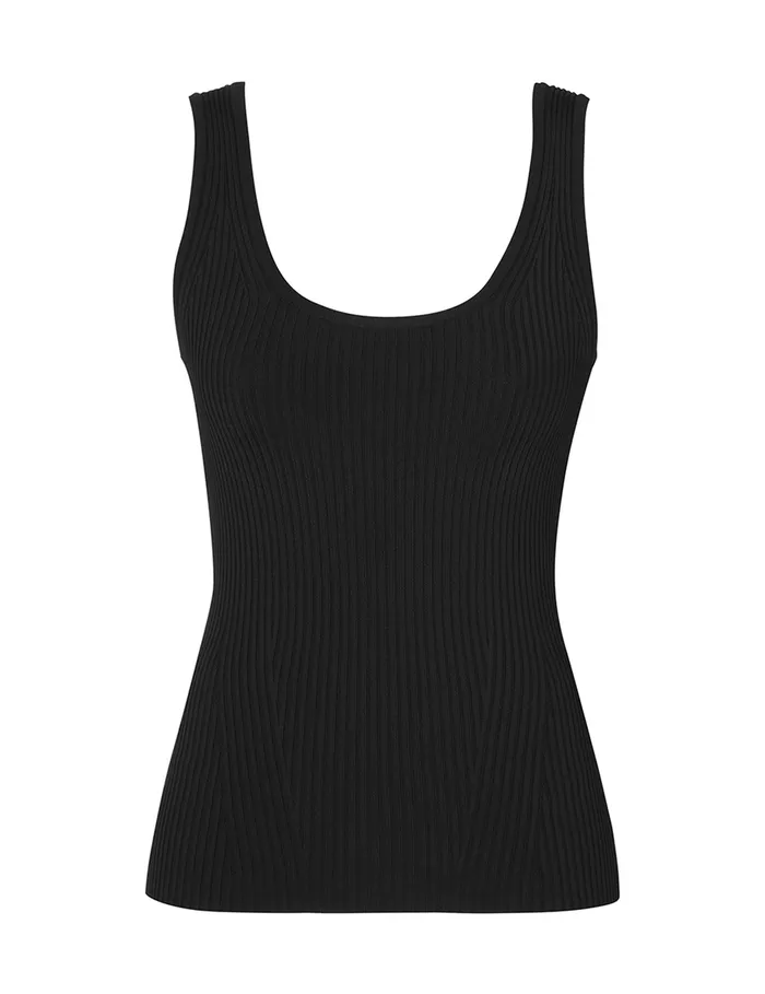 Women Zimmermann Clothing Scoop Neck Tank Black