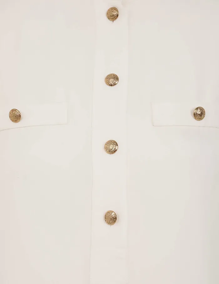 Women Zimmermann Clothing Utility Mini Dress Cream