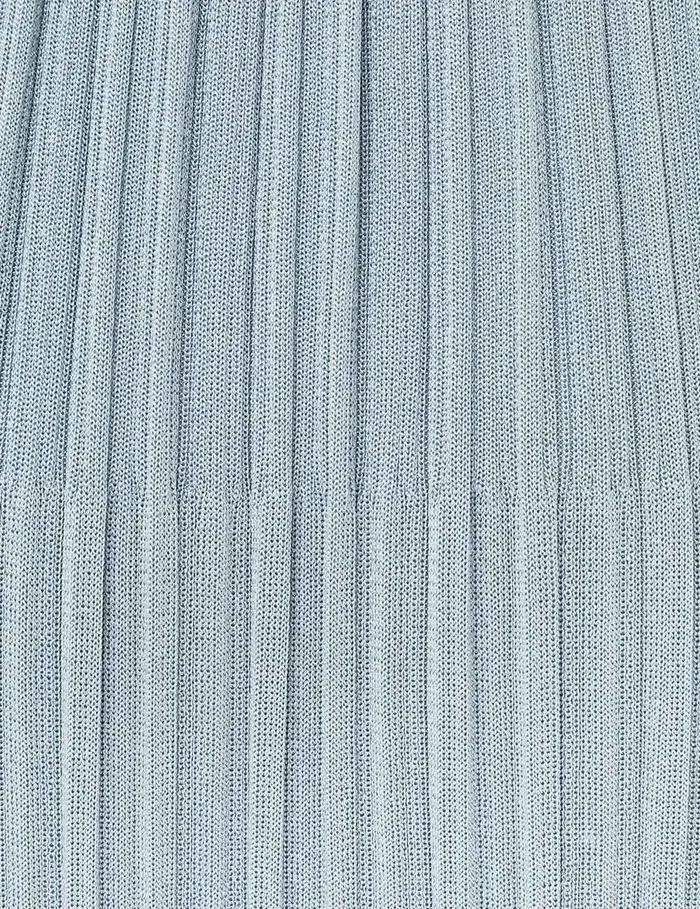 Women Zimmermann Clothing Waverly Rib Midi Skirt Blue Lurex