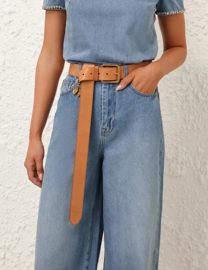 Women Zimmermann Denim Crush Straight Jean Blue Moon