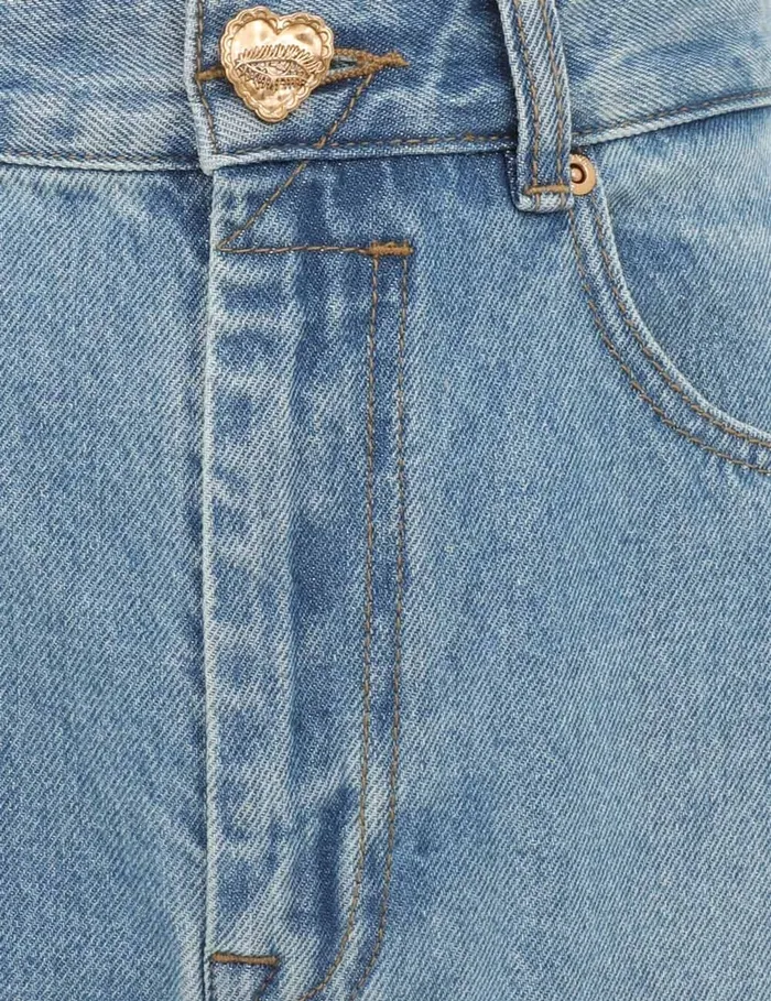 Women Zimmermann Denim Crush Straight Jean Blue Moon