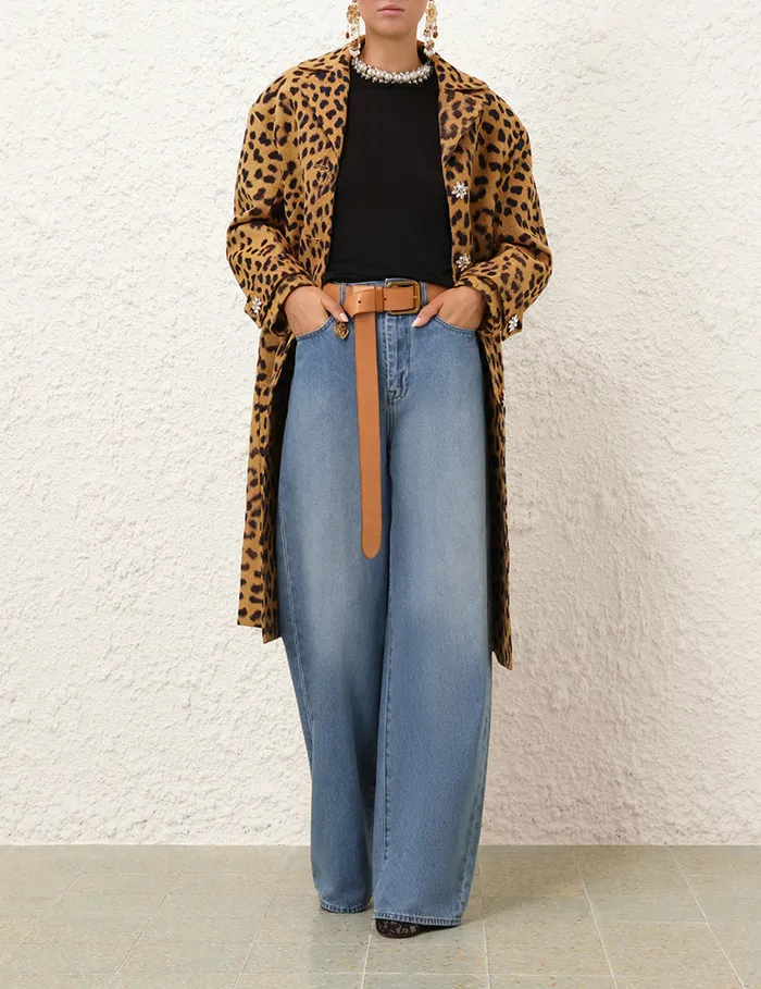 Women Zimmermann Denim Crush Straight Jean Blue Moon