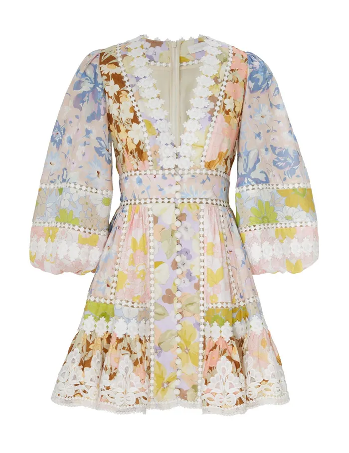 Women Zimmermann Dresses and Coverups Pop Trimmed Mini Dress Spliced