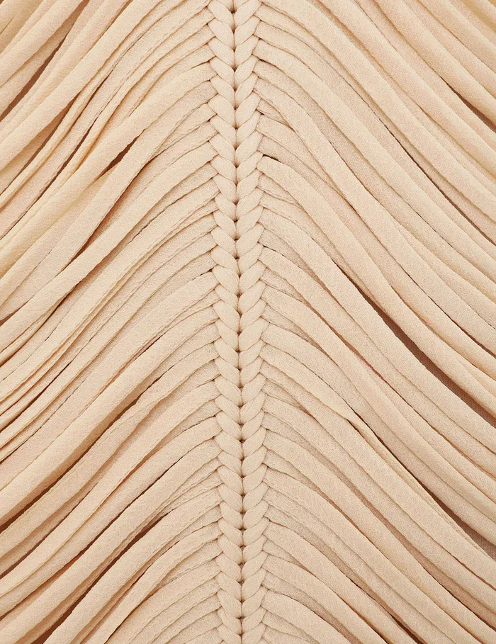Women Zimmermann Dresses Pavilion Rouleau Midi Dress Cream