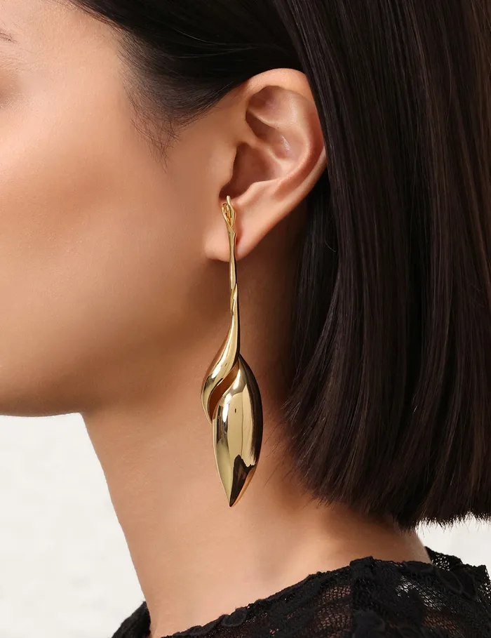 Women Zimmermann Earrings Flow Drop Earrings Gold